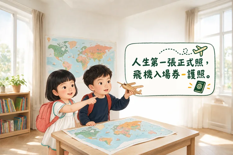 兒童證件照準備｜第一張正式照片與旅行想像故事